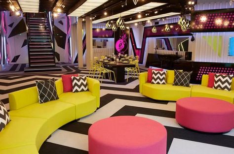 Big Brother 2016 house revealed with blindingly bright neons and a ... Big Brother House, New Big Brother, Secret House, Live Big, Decorating Blogs, Maine House, Big Brother, Home Decor Inspiration, First Look