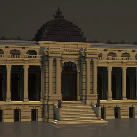 Minecraft Courtroom, Minecraft Bank Ideas, Minecraft Government Building, Courthouse Minecraft, Minecraft Bank Building, Minecraft Manor House, Minecraft Baroque, Bank Minecraft, Minecraft Courthouse