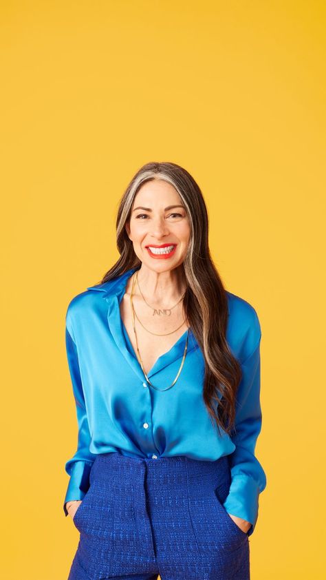 Midlife Magic with Stacy London Stacey London Hair, Stacey London, Pinterest Live, Pinterest Tv, Stacy London, London Hair, Grey Curly Hair, Financial Life Hacks, Body Ache