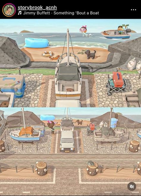 Acnh Yacht, Acnh Yacht Ideas, Acnh Boardwalk Ideas, Happy Home Designer, City Folk, Types Of Animals, New Leaf, Shop Signs, Animal Crossing