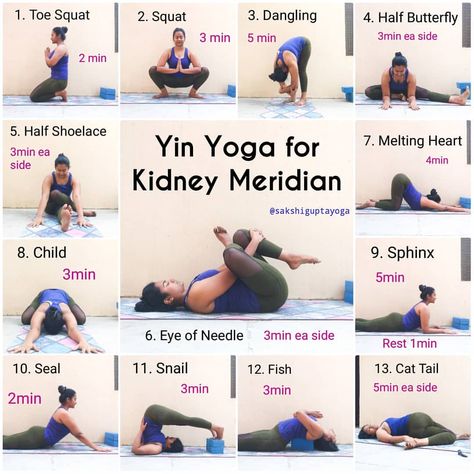 Yin Yoga Sequence for Kidney Meridian Kidney meridian represents yin side of the Water element according to traditional Chinese medicine.… Kidney Meridian, Restorative Yin Yoga, Yin Yoga Sequence, Yin Yoga Poses, Yoga Ashtanga, Restorative Yoga Poses, Yoga Nature, Chinese Element, Latihan Yoga