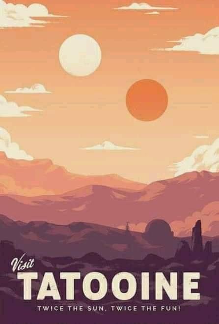 Star Wars Travel Posters, Star Wars Planets, Star Wars Painting, Star Wars Vintage, Star Wars Prints, Hal Decor, Battle Star, Star Wars Film, Retro Travel Poster