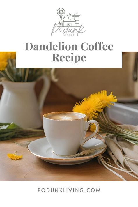 Change up your morning caffeine game with our groundbreaking Dandelion Coffee' Recipe. ☕ Who needs actual coffee beans when you can just dig up your lawn and brew the finest dandelion root herb tea? We promise you'll never taste anything more 'unique' – it's the trendy brew that's taking the herbal world by storm! Be the envy of all your friends as you sip on this exclusive 'garden-to-mug' elixir. 😂 #DandelionDelight #CoffeeAlternative #HerbalCaffeine Dandelion Coffee, Dandelion Benefits, Coffee Substitute, Coffee Ingredients, Healthy Substitutions, Coffee Alternative, Wild Game Recipes, Coffee Serving, Chicory Root