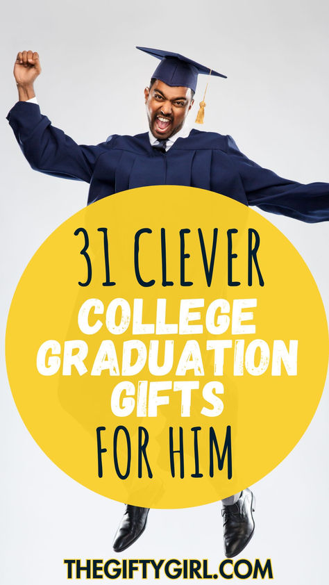 Whether the grad on your gift list is heading straight into the corporate world, taking a gap year or searching for jobs, these clever college graduation gifts are just what he needs to get him off on the right foot for his new adult life. Graduation Boy Gifts, Gift Ideas For College Graduates, Grad Gifts For Guys, Gifts For College Graduates, Graduation Gifts For Boyfriend, College Graduation Gifts For Him, Graduation Gift Ideas For Boys, Graduation Gift Ideas College, Graduation Gifts For Men