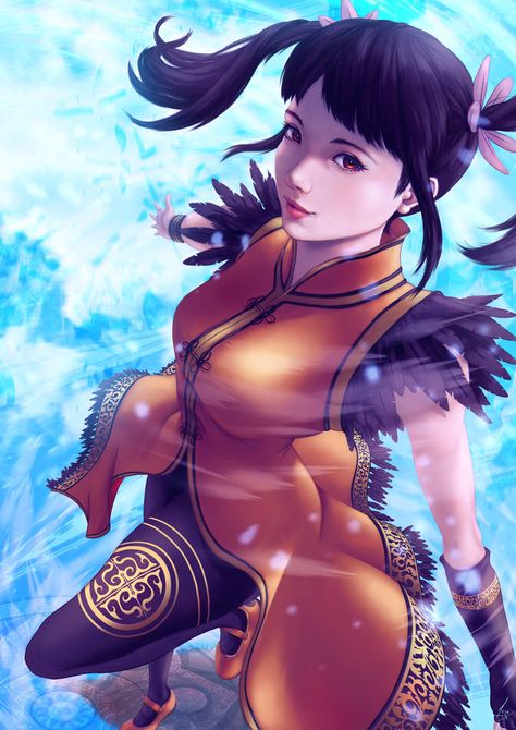 Ling Xiaoyu by akramness.deviantart.com on @DeviantArt - More at https://pinterest.com/supergirlsart #tekken #fanart Tekken Fanart, Tekken 1, Tekken Characters, Tekken Girls, Kula Diamond, Tekken 4, Hot Fan, Tekken 7, Bandai Namco Entertainment