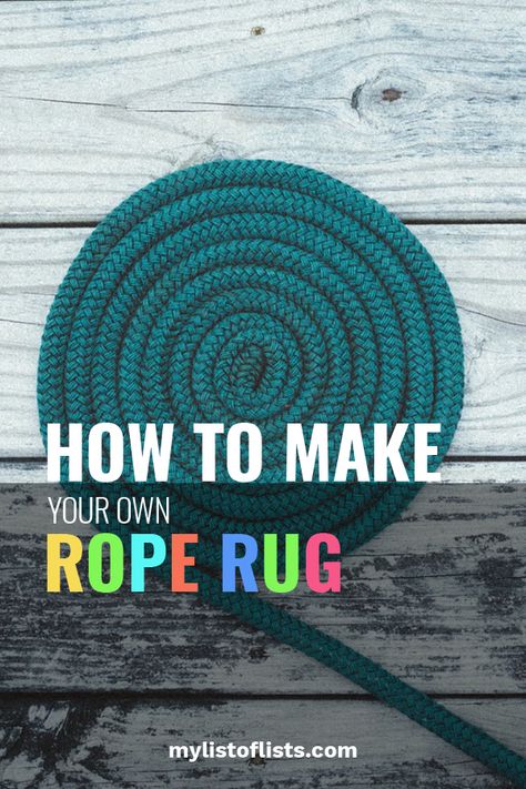 I remember making a rope rug every summer when I was little! We would use fabric scraps from my Mom’s sewing stash to complete our rugs, and we had the most fun finding a place for them around the house! This year, teach your kiddos to do the same. These DIY rope projects are way too easy to miss! #rope #howtomake #diy #projects Use Fabric Scraps, Coiled Fabric Bowl, Couch Makeover, Rope Rug, Braided Rug Diy, Basket Weaving Diy, Fabric Bowl, Rope Projects, Rope Baskets