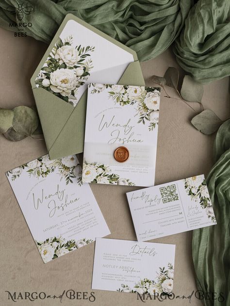 Are you planning a summer outdoor wedding and looking for the perfect invitations to match your theme? Look no further than sage green wedding invitations. Sage green is a versatile color that beautifully complements the natural surroundings and sets the tone for a romantic and ethereal outdoor celebration. Why opt for sage green wedding invitations? First and foremost, sage green is a soothing and calming color that exudes a sense of tranquility. It evokes a feeling of nature and freshness, whi Sage Wedding Invite, Sage Green Wedding Invitations, Sage Green Wedding Theme, Romantic Wedding Stationery, Paper Wedding Invitations, Handmade Wedding Stationery, Mountain Wedding Invitations, Wedding Invitations Uk, Stylish Wedding Invitation