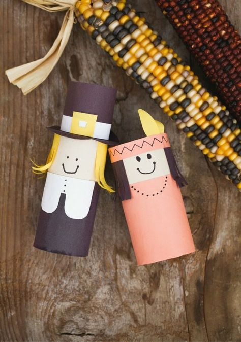 Thanksgiving, Pilgrim, Indian, Indian Corn, Toiled Paper Roll Crafts Pilgrim Crafts, Diy Thanksgiving Crafts, Kids Food Crafts, Thanksgiving Games For Kids, Thanksgiving Crafts Preschool, Thanksgiving Crafts Diy, Easy Thanksgiving Crafts, Thanksgiving Activities For Kids, Thanksgiving Decorations Diy