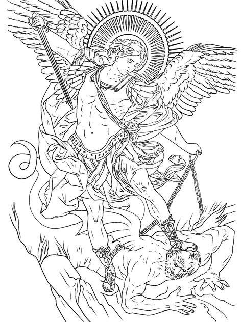 St Micheal Tattoo Stencil, Angel Gabriel Tattoo Design, Saint Micheal Tattoo Design, Saint Michael Tattoo Stencil, Arch Angel Tattoo Design, At Michael Tattoo, Arhangel Mihail Tattoo, Gabriel Angel Tattoo, St Gabriel Archangel Tattoo