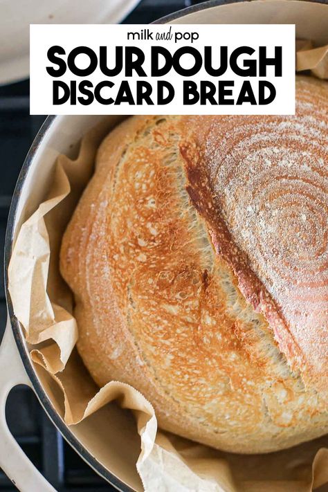 This Sourdough Discard Bread Boule is the perfect recipe to use all that discard. Made with simple ingredients and using all-purpose flour, this bread has a delicious sourdough flavor and perfect for toasts and bruschetta. Sourdough Sandwich, Homemade Sourdough Bread, Baking Stone, Sourdough Baking, Sourdough Bread Recipe, Sourdough Recipes, Artisan Bread, Loaf Pan, Sourdough Starter