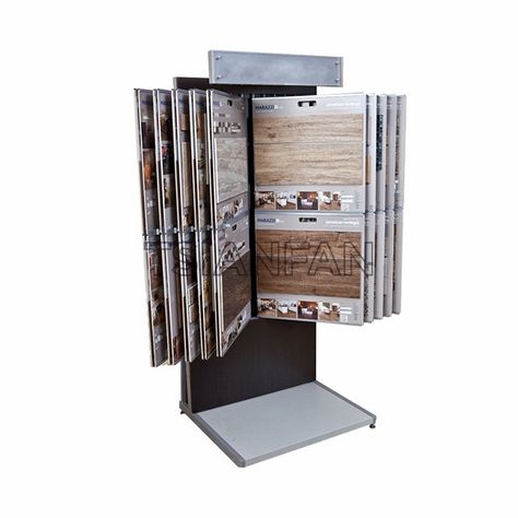 wood flooring display tower，sample showcase，dispaly fabric Vinyl Flooring Wood, Metal Flooring, Stone Siding Exterior, Kitchen Design Showrooms, Tile Display, Exhibition Display Design, Display Tower, Vinyl Display, Flooring Samples