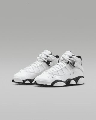 Rings Big, Jordan 6 Rings, 6 Rings, Jordan 6, Black Style, White White, Big Kids, Kids Shoes, Black Fashion