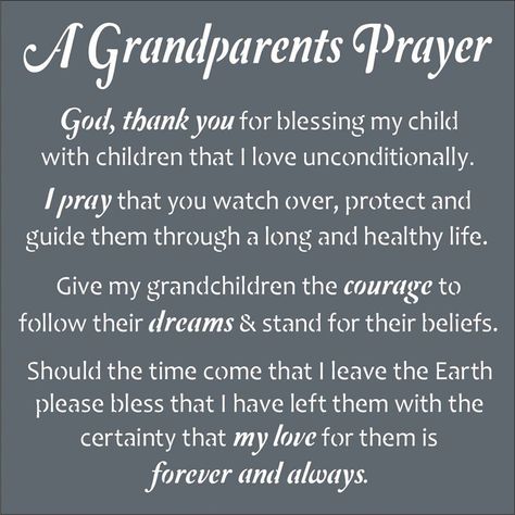 This prayer expresses so well, everything that is in my heart for my precious grandchildren. ❤ Grandson Quotes, Grandkids Quotes, Granddaughter Quotes, Quotes About Grandchildren, Grandmother Quotes, Grandparents Quotes, Grandma Quotes, My Children Quotes, Prayer Board