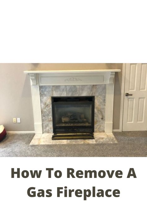 Remodel Gas Fireplace, Change Gas Fireplace To Electric, Gas To Electric Fireplace, Removing Gas Fireplace, Remove Fireplace Insert, Installing Gas Fireplace, Diy Fireplace Surround For Gas Insert, How To Remove A Fireplace, Convert Gas Fireplace To Electric