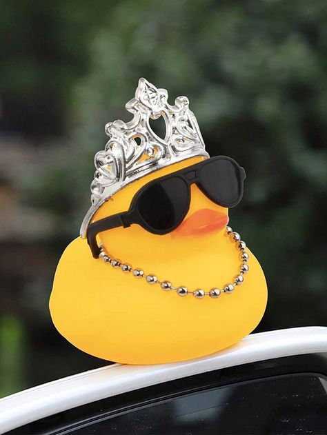 Multicolor  Collar  PP   Embellished   Automotive Interior Accessories Princess Car, Baby Car Mirror, Quack Quack, Ugly Shoes, Rubber Ducks, Princess Tiara, Cute Princess, Car Ornaments, Mini Things