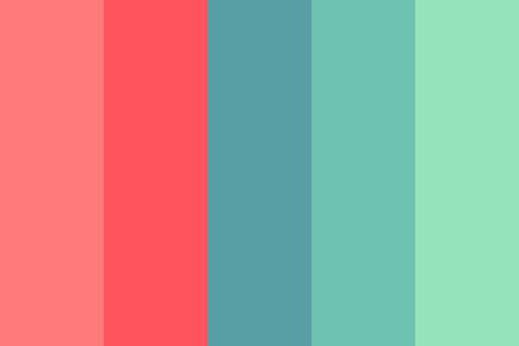 Wild Watermelon Color Palette Aqua Color Palette, Color Melon, Watermelon Color, Color Palette Challenge, Color Combinations For Clothes, Color Schemes Colour Palettes, Stunning Hairstyles, Color Palette Bright, Textile Pattern Design