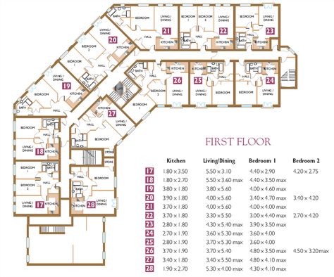 Dorm floor plans (modify) Accomodation Architecture Plan, Dorm Building Floor Plan, Dorm Design Architecture, 4 Star Hotel Floor Plan, Student Hostel Design Floor Plans, Hotel Project Architecture Floor Plans, Dorms Architecture, 5 Star Hotel Floor Plan, School Building Design Floor Plans