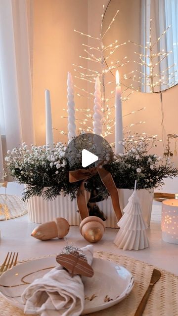 Erika 🇩🇪 DIY *Hacks *Upcycling *Styling on Instagram: "Ikea Hack 🌲🌲 Last Minute Advent arrangement 🕯️🕯️🕯️🕯️ In the flowerpot . How do you like it? . Don't forget to like and save for later ❤️ Links in my Story 👉 and my Highlights 👉 later . Follow @herzenstimme for more DiYs Hacks and Upcycling ideas Werbung /Ad #ikeahack #manual #xmasdiy #diyxmas #adventdecoration #adventskranz #navidad2023 #adventdecoration #adventsbasteln #weihnachtsdekoration #bastelnfürweihnachten #interiør #xmasseason #decorazioni #selbstgemacht #stylingtheseasons #weihnachtsdekoration #depotdeko #christmastable #xmasdiy #xmasseason @ikeadeutschland @ikeahack @ikea @ikeahackersofficial" Advent Table Decorations Diy, Advent Decor Ideas, Ikea Christmas Hacks, Advent Candles Ideas Diy, Advent Candles Ideas, Advent Arrangements, Christmas Table Decorations Diy, Advent Decorations, Advent Candle