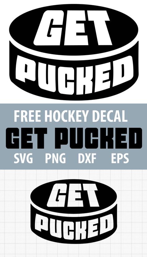 Free Hockey Svg Files For Cricut, Hockey Sayings Funny, Cricut Hockey Projects, Hockey Svg Free, Hockey Cricut Projects, Crucit Ideas, Hockey Silhouette, Hockey Clipart, Best Cricut Machine