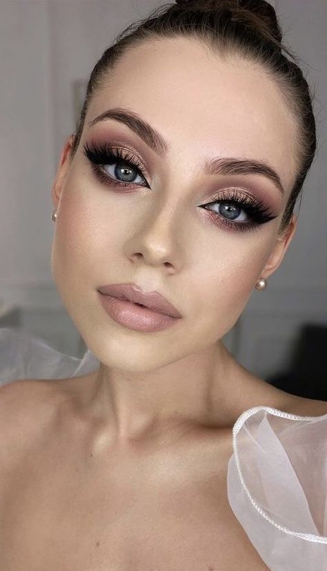 Soft Bridal Makeup, Makeup Ojos, Angel Makeup, Wedding Eye Makeup, Glam Wedding Makeup, Prom Eye Makeup, Bridesmaid Hair Makeup, Bridal Makeup Wedding, Makijaż Smokey Eye