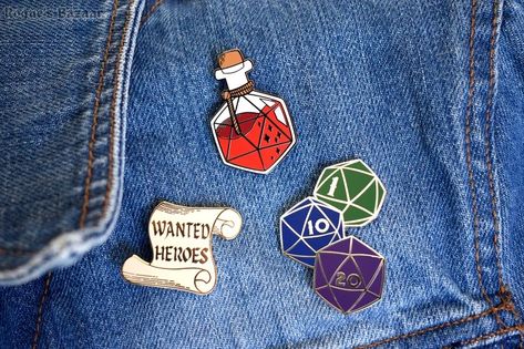 The Adventurer's Pin Pack Dungeons and Dragons Hard Enamel Pin Pack D&D Pin Pathfinder Pin DND Enamel Pin D20 Pin - Etsy Dungeons And Dragons Merch, Dnd Cookies, Dnd Pins, Dnd Accessories, Enamel Pin Collection, Diy Pins, Fabric Combinations, Admin Panel, Dice Bag