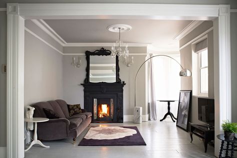 Blackened Farrow And Ball, Hallway Ideas Diy, Pavilion Grey, Farrow And Ball Paint, Farrow And Ball, Hallway Ideas Colour, Stylish Living Room, Indoor Air Quality, Room Paint