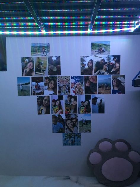 Hearts Made Out Of Pictures, Heart Shape Picture Collage, Heart Shape With Pictures, Pictures In Heart Shape On Wall, Pictures Heart Shape Wall Art, Heart Wall Of Pictures, Heart Shape Pictures, Heart Wall Decor With Pictures, Heart Layout For Pictures On Wall