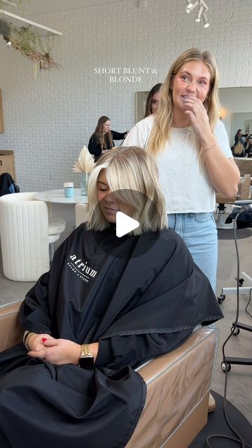 Devyn Pennell on Instagram: "Changing it up and going lighter for fall and I’m HERE for it 🔥🤌🏼" Changing Blonde Hair For Fall, Blonde On Top Dark Underneath Short, Blonde To Ash Brown Before And After, From Brown To Blonde Hair Transition, Blonde To Hide Gray Hair, Tie And Dye Blond, Money Strip Hair, Blonde Balayage On Short Hair, Fall Bob Hair Color