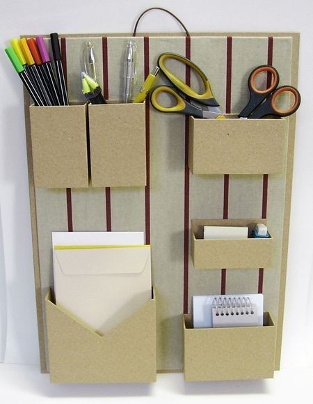 Cardboard Box Diy, Carton Diy, Desk Organisation, Cardboard Storage, Diy Organizer, Cardboard Box Crafts, Office Organizer, Diy Cardboard Furniture, Cardboard Furniture