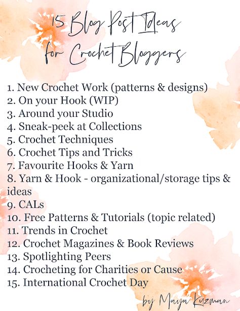 Little Treasures: 15 Blog Post Ideas for Crochet Bloggers Crochet Instagram Content Ideas, Crochet Caption Ideas, Crochet Social Media Content, How To Write Crochet Patterns, Crochet Captions For Instagram, Crochet Content Ideas, Crochet Instagram Post Ideas, Sunflower Granny Square Pattern, Instagram Ads Ideas