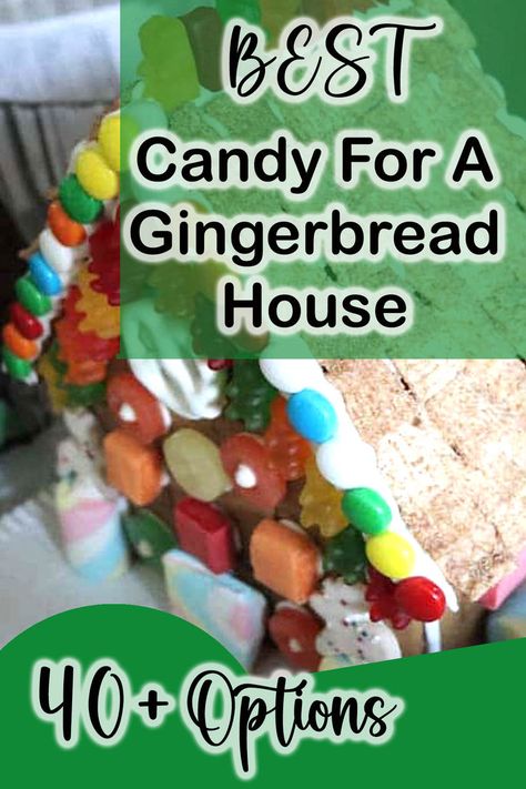 These 40+ best candy for gingerbread houses options are a good start for gingerbread house decorations. Candy house decorations are fun because you can be creative and make holiday decor that you can also eat, or have a gingerbread house decorating party for adults or kids. Candy For Gingerbread Houses, Candy House Decorations, Best Gingerbread House, Kids Gingerbread House, Gingerbread House Decorating Party, Homemade Gingerbread House, Party For Adults, Gingerbread House Decorating, Gingerbread House Candy