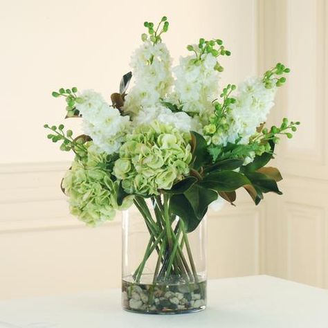 Kmart Hacks, Fresh Wedding Flowers, White Flower Arrangements, Get Well Flowers, Table Arrangements Wedding, Hydrangea Arrangements, Floral Creations, Faux Hydrangea, Faux Floral Arrangement