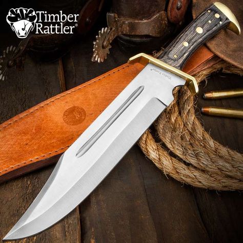 Best Bowie Knife, Western Outlaw, Grey Hardwood, Great Knife, Cool Knives, Bowie Knife, Fixed Blade Knife, Genuine Leather Belt, Hunting Knife