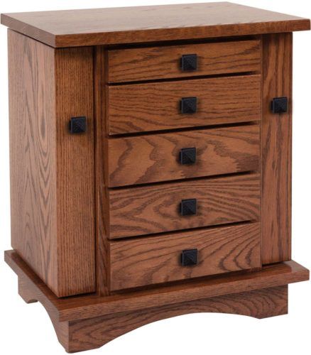 Amish 20 inch Winged Mission Dresser Top Jewelry Cabinet Oak Mission Dresser, Wood Things To Make, Armoire Ideas, Kreg Jig Projects, Jewelry Box Plans, Armoire Dresser, Quarter Sawn White Oak, Dresser Top, Kreg Jig