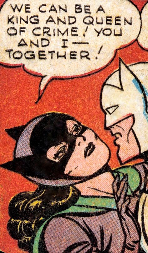 CATWOMAN vintage comic panel 1950's. Catwoman the Life & Times of a Feline Fatale by Suzan Colón (please follow minkshmink on pinterest) #catwoman #comicstrip Batman Catwoman Comic, Vintage Comic Panels, Vintage Catwoman, Vintage Comic Art, Playboy Cartoons, Catwoman Comic, Kitty Girl, Comic Panel, Catwoman Cosplay