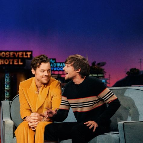 Harry Styles And Louis Tomlinson, Harry And Louis, Princess Parking, One Direction Images, One Direction Louis, Larry Shippers, Late Late Show, The Late Late Show, Harry Styles Pictures