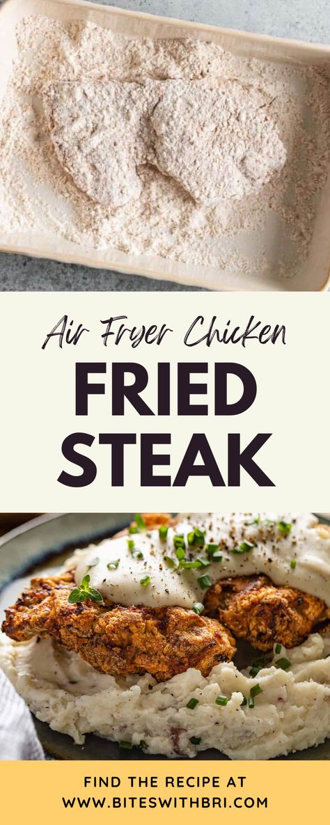 Chicken Fried Steak In Crock Pot, Tenderized Round Steak Recipes Air Fryer, Venison Cube Steak Recipes Air Fryer, Air Fried Cube Steak Recipes, How To Cook Cube Steak In Air Fryer, Beef Cube Steak Recipes Air Fryer, Air Fry Cube Steak Recipes, Air Fryer Deer Steaks, Cubed Steak Recipes Air Fryer