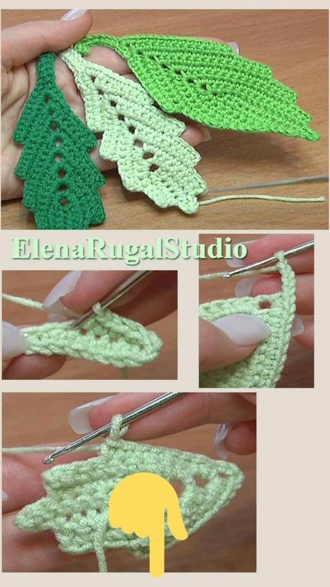 Crocheted Leaves, Bandeau Au Crochet, Crochet Leaf, Crochet Leaf Patterns, Irish Crochet Patterns, Crochet Flowers Free Pattern, Crochet Earrings Pattern, Form Crochet, Crochet Plant