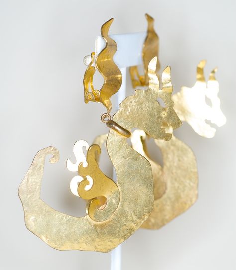 Puff The Magic Dragon, Herve Van Der Straeten, Magic Dragon, Van Der Straeten, Bronze Dragon, Designer Profile, Dragon Earrings, Fairytale Illustration, Dragon Jewelry