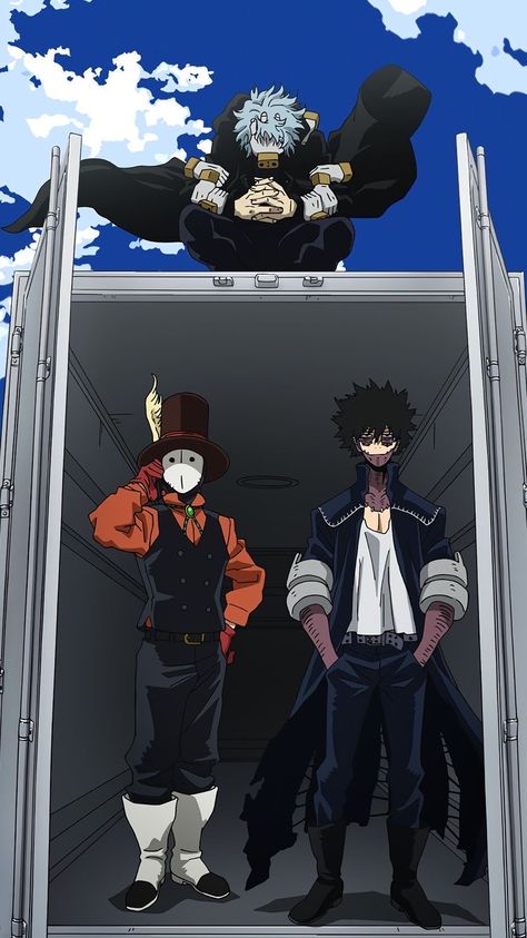 Dabi And Compress, Mr Compress And Dabi, Mha Villains Fanart, League Of Villains Wallpaper, My Hero Academia Villains, Mha Villains, League Of Villains, Touya Todoroki, Anime Villians