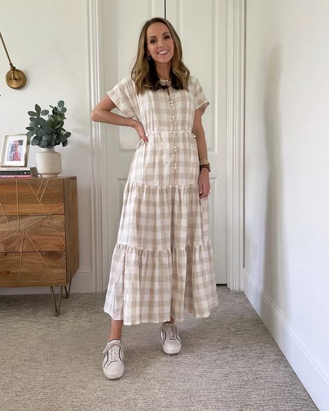 How To Style It - Merrick's Art Dresses 2022 Summer, Midi Boho Dress, Teacher Dresses, Summer Style Guide, Boho Midi Dress, Darling Dress, Tiered Midi Dress, Mom Dress, Midi Dress Casual