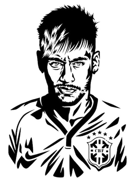 Stencil Art Neymar, Neymar Jr Stencil Art, Neymar Jr Drawing, Siluet Art, Brazilian Soccer, Football Tattoo, Neymar Jr Wallpapers, Flying Machine, Wallpaper Stencil