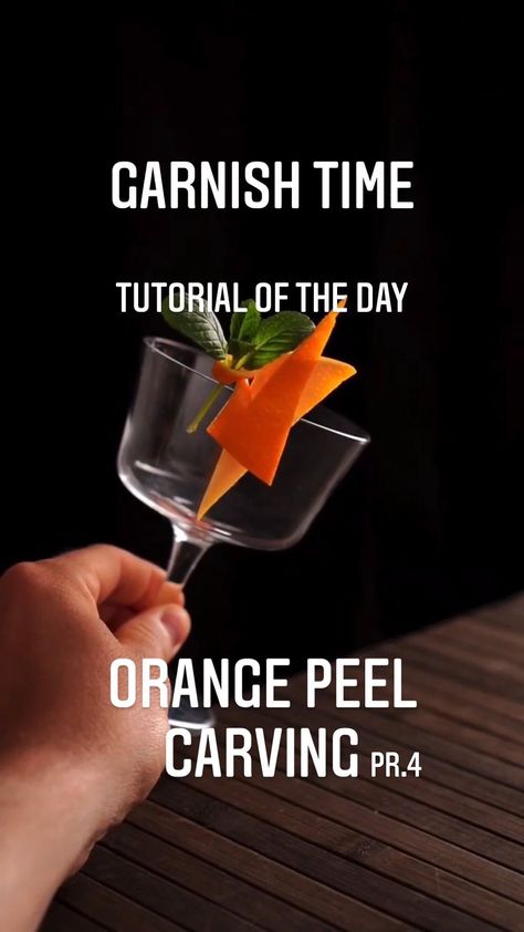 cocktails.europe on Instagram: GARNISH TUTORIAL: 𝐎𝐫𝐚𝐧𝐠𝐞 𝐏𝐞𝐞𝐥 𝐂𝐚𝐫𝐯𝐢𝐧𝐠 𝟒 .. It’s garnish time! - How to make a orange peel garnish 🍊 with fresh mint 🌿 ❗️Save This Post… Orange Peel Cocktail Garnish, Orange Peel Garnish, Cocktail Garnish, Clean Living, Fresh Mint, Orange Peel, Nuts, Mint, Carving