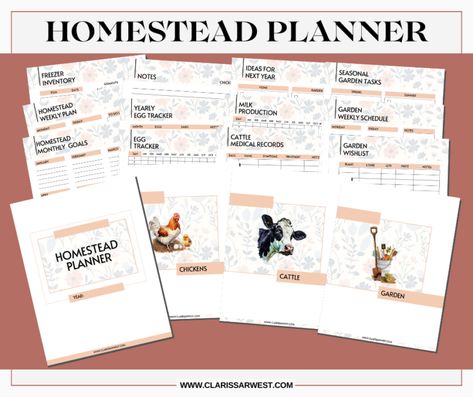 October on the Farm | FREE Homestead Planner • Clarissa R. West Free Homestead Planner, Homestead Planner, Farm Printables, Milk Kefir Grains, Milk Kefir, Biblical Encouragement, Dairy Goats, Mini Farm, Mini Greenhouse