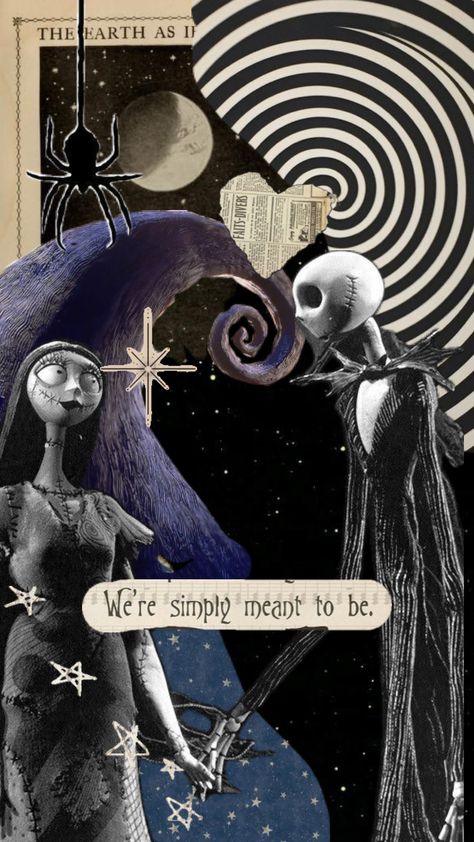 #nightmarebeforechristmans #jackskellington #jackandsally Jack And Sally Phone Wallpaper, Jack Skellington Lockscreen, We Are Simply Meant To Be Jack And Sally, Jack Skeleton Aesthetic, Nightmare Before Christmas Collage Wallpaper, Jack Skellington Portrait, Nightmare Before Christmas Wallpaper Ipad Aesthetic, Jack Skellington Wallpaper Iphone, Jack And Sally Wallpaper Iphone