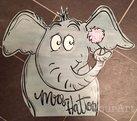 Horton Hears A Who Hanger Horton Hears A Who Bulletin Board, Art Hanger, Horton Hears A Who, Res Life, Wood Cut, Chalkboard Art, Scroll Saw, Board Ideas, Bulletin Board