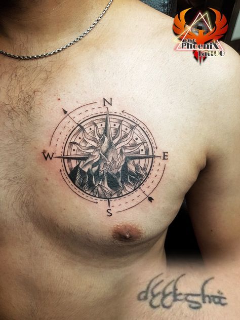 #name #tattoo #coveruptattoo #with #compasstattoo #navy #mountains #mountaintattoo #compass #inkedgirls #inktober2021 #tattoocover #tattooremoval #chandigarh #chesttattoo #phoenix #phoenixtattoo #mensfashion #tattooideas #besttattooartistchandigarh #arrowtattoo Arizona Can, Navy Tattoos, Shiva Tattoo, Arrow Tattoo, About Tattoo, Mountain Tattoo, Phoenix Tattoo, Cover Up Tattoo, Name Tattoo