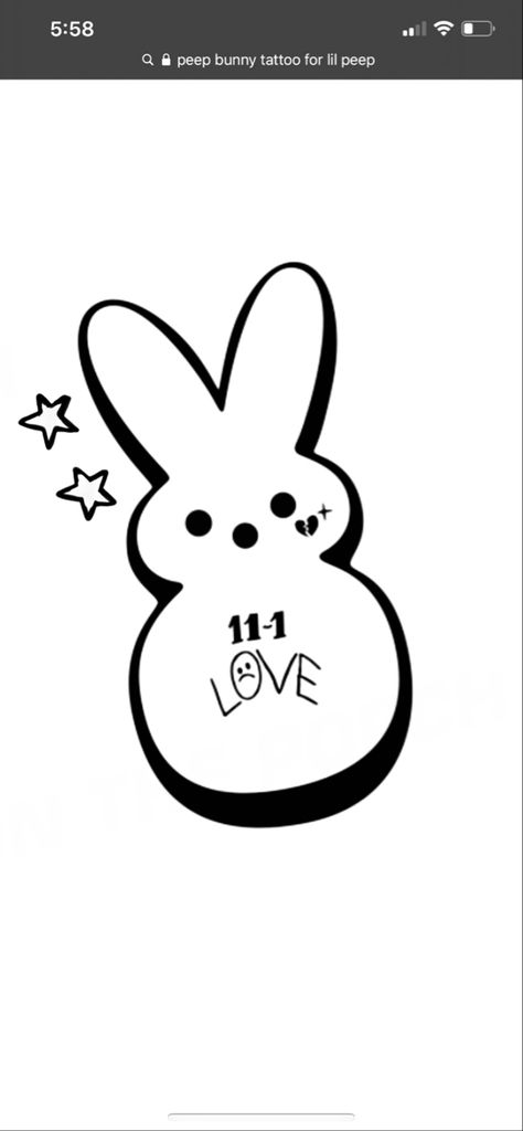 Lil Peep Coloring Page, Lil Peep Peep Bunny, Peep Tattoos Ideas, Lil Peep Doodles, Peep Bunny Tattoo, Lil Peep Drawing Easy, Lil Peep Drawing Ideas, Lil Peep Tattoo Ideas, Lil Peep Drawing