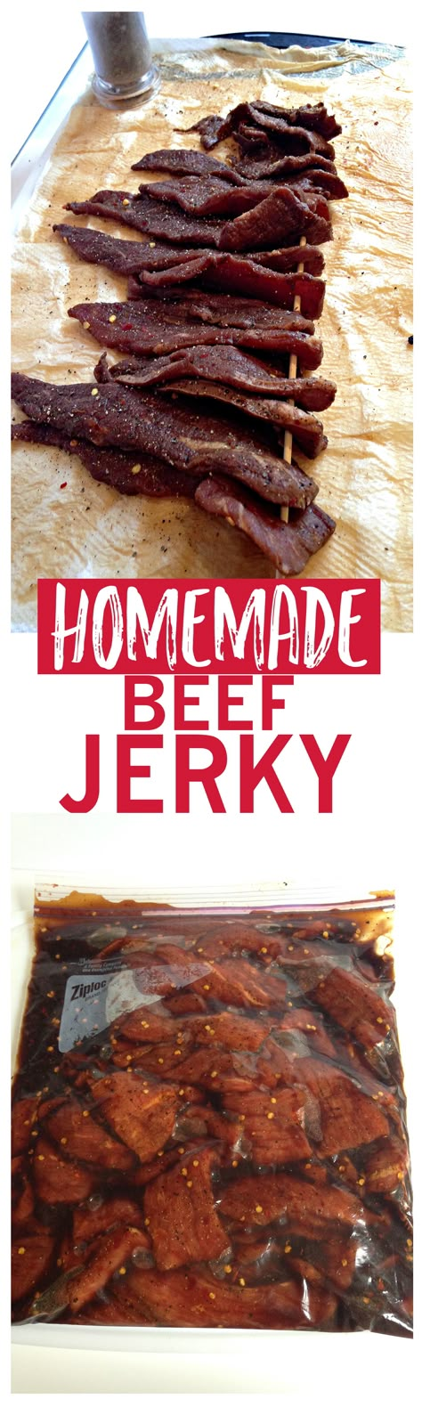 Homemade Clean Eating Beef Jerky | The perfect snack Homemade Beef Jerky Recipe, Clean Eating Beef, Homemade Beef Jerky, Homemade Jerky, Jerky Recipe, Beef Food Recipes, Beef Jerky Recipes, Jerky Recipes, Dehydrated Foods