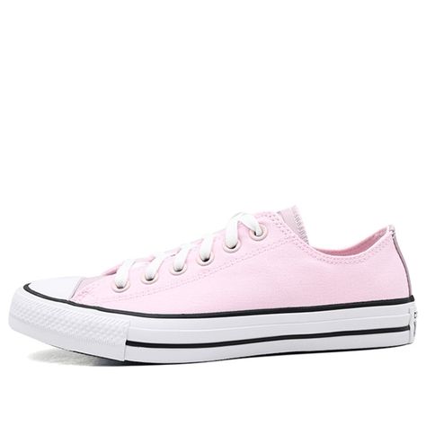 Converse Chuck Taylor All Star Low 'Anodized Metals - Pink Foam' Pink Foam/Digital Blue/White Canvas Shoes/Sneakers Light Pink Converse, Metal Foam, White Canvas Shoes, Glass Slippers, All Star Shoes, Pink Converse, Black Gums, Converse Chuck Taylor All Star, Stylish Sneakers